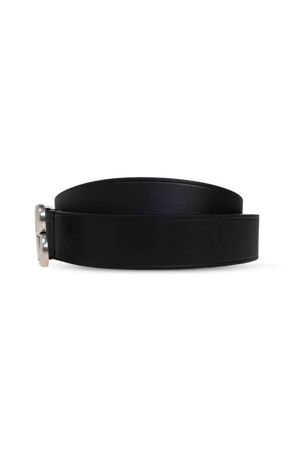 Balenciaga Leather belt with logo