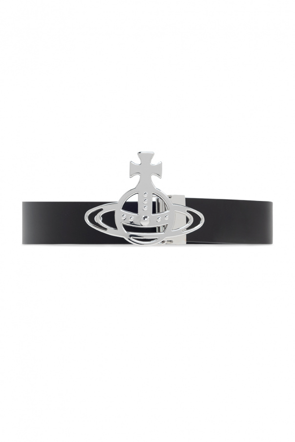 Vivienne Westwood Leather belt with logo