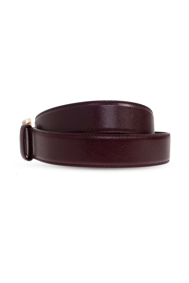 Saint Laurent Cinturón de cuero