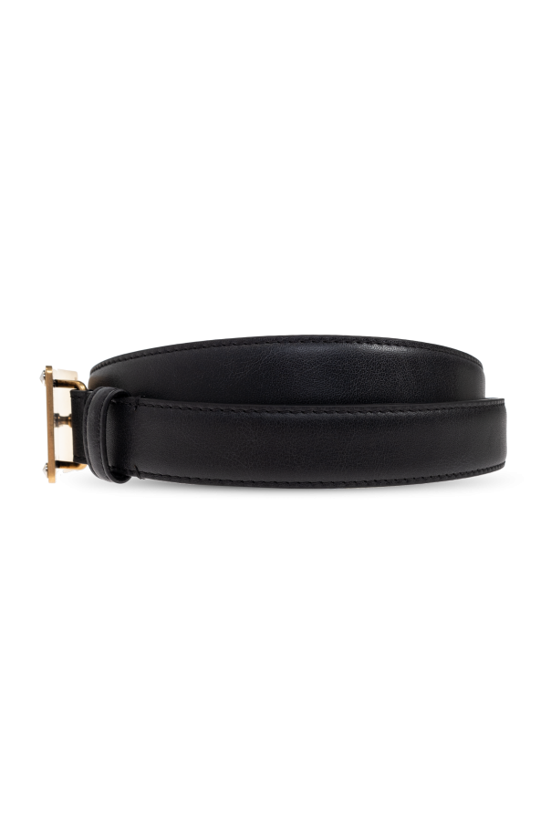 Balenciaga Leather belt with logo
