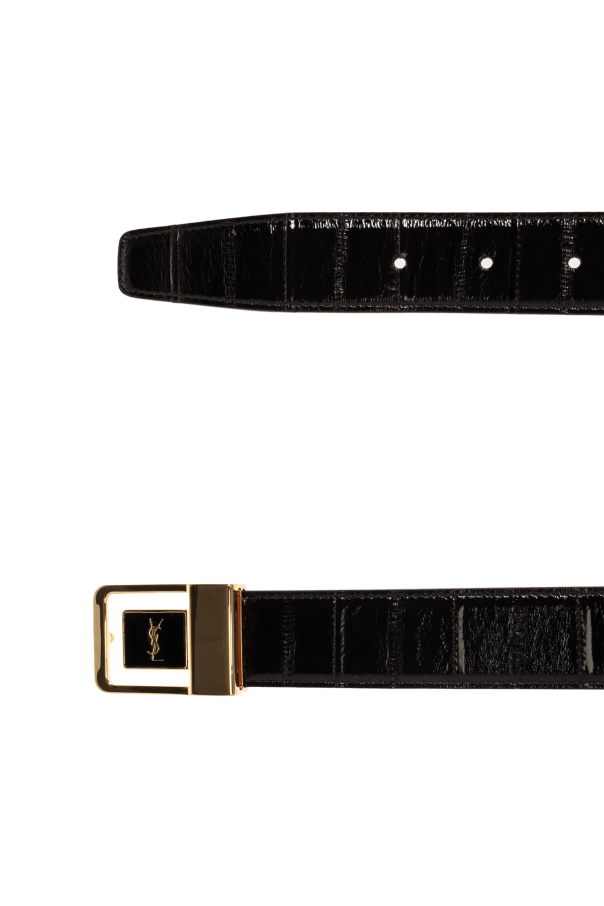 Saint Laurent Reversible leather belt