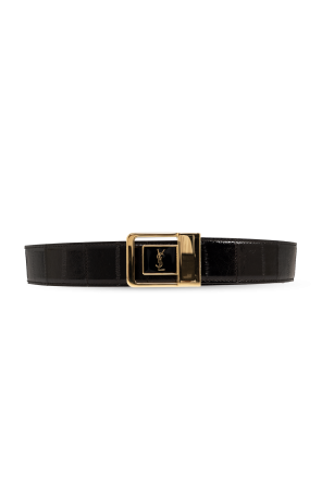 Reversible leather belt