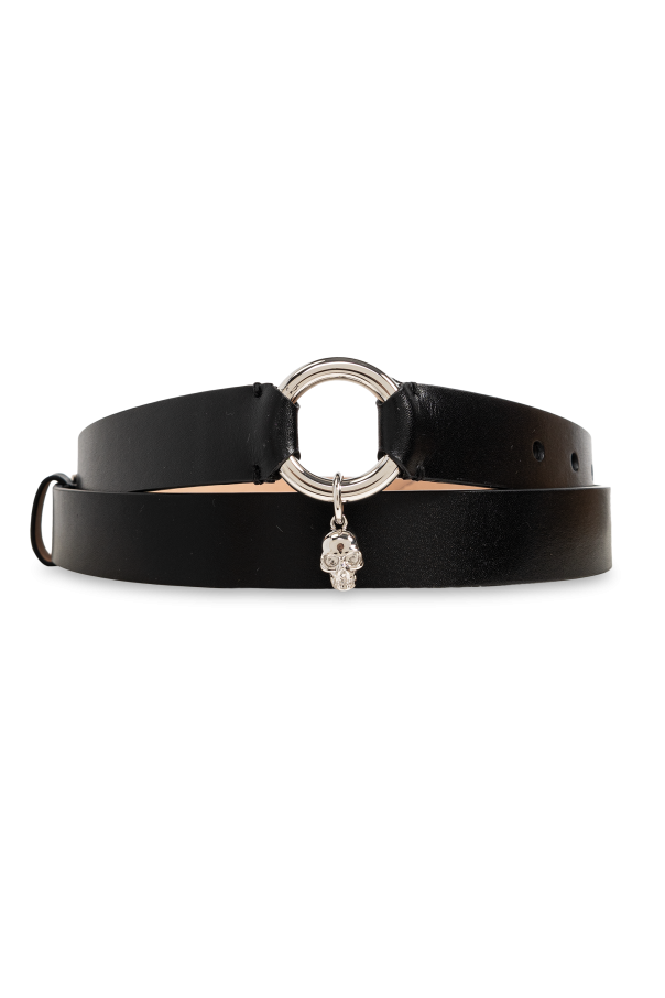 Alexander McQueen Cinturón de cuero