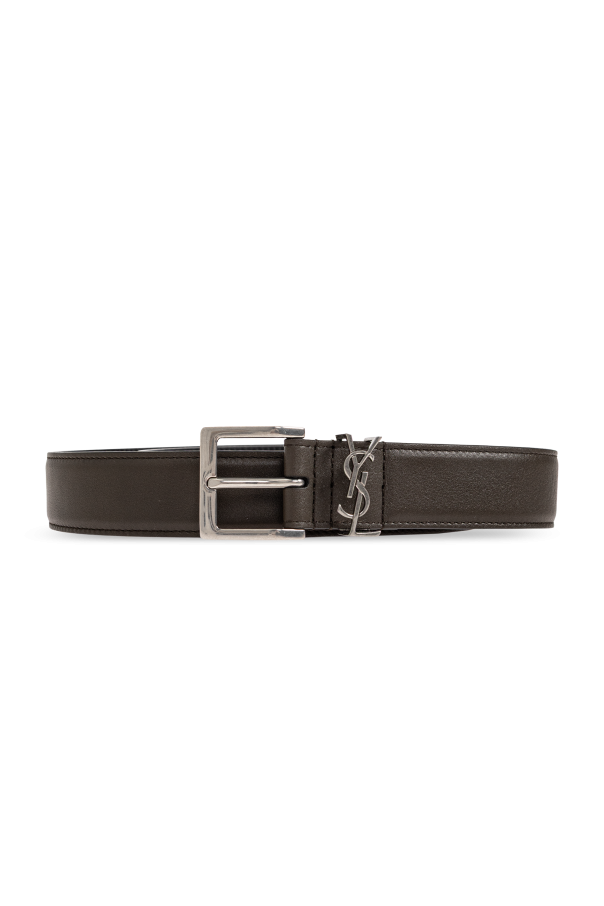 Leather belt with logo od Saint Laurent