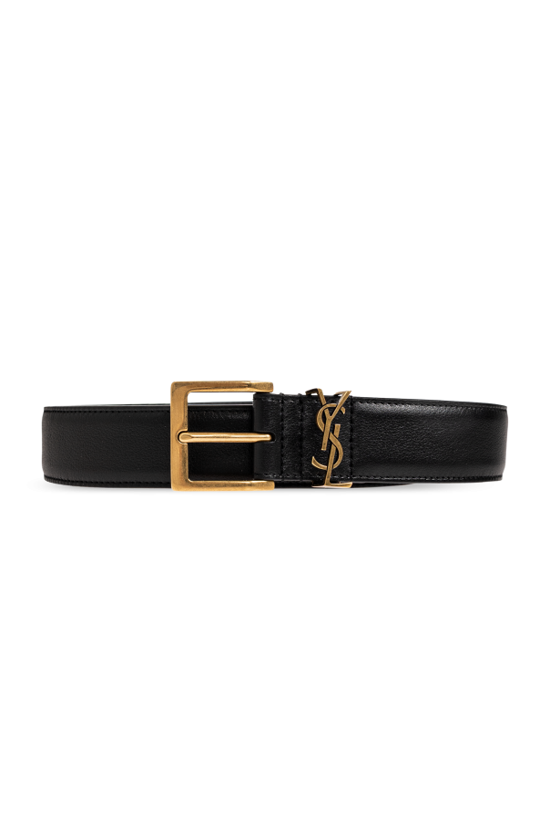 Leather belt with logo od Saint Laurent