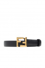 Fendi BLACK Leather belt