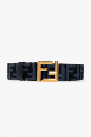 fendi belt logo cut-out belt