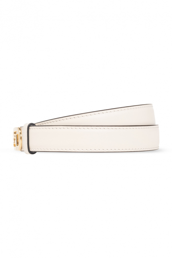 Fendi Leather belt with logo