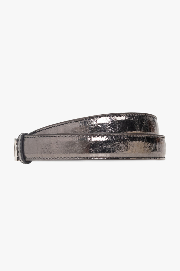 Fendi Leather belt with logo