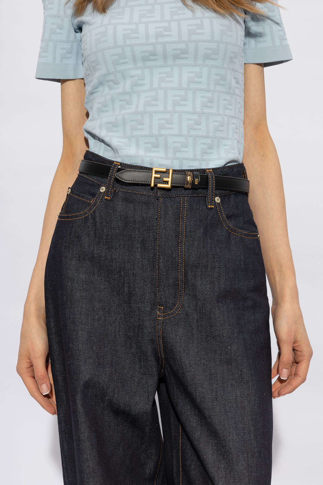 fendi sleeveless Reversible belt