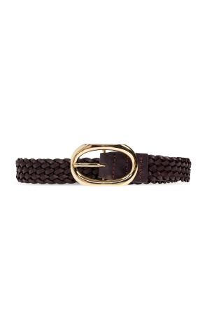 Signature Link leather belt