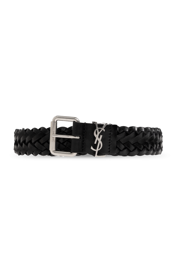 Leather belt with logo od Saint Laurent