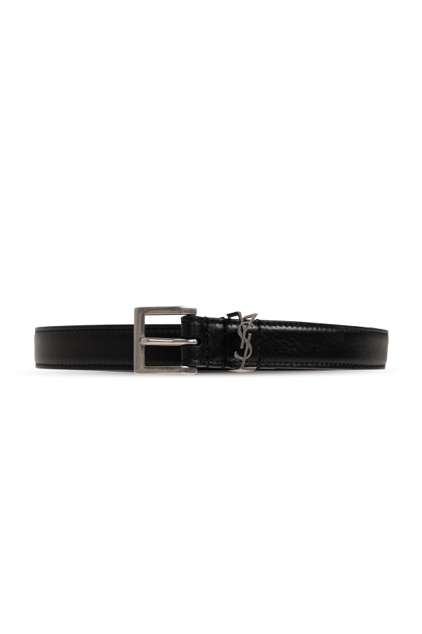 Leather belt with logo od Saint Laurent