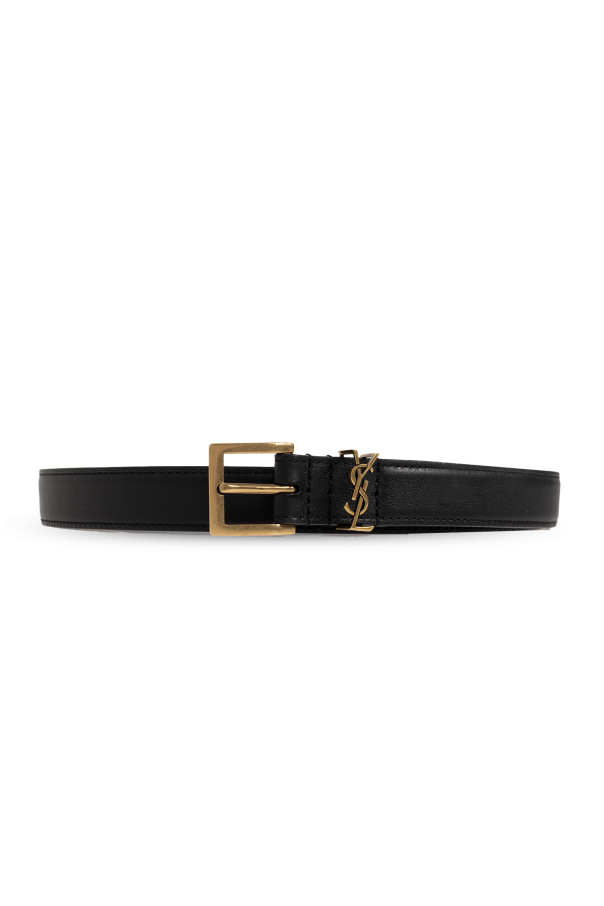 Leather belt with logo od Saint Laurent