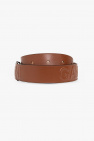 Ganni BROWN Belt with logo