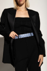 Ganni BLUE Belt with logo