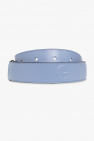Ganni BLUE Belt with logo