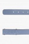Ganni BLUE Belt with logo