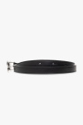 Ganni Leather belt with logo
