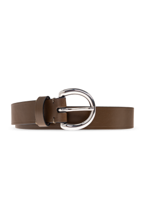 Leather belt `Round`