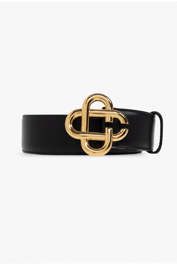 Casablanca Leather belt with logo