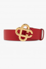 Casablanca Leather belt with logo