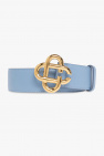 Casablanca light blue Leather belt with logo