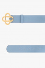 Casablanca light blue Leather belt with logo