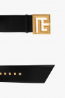 Balmain Leather belt with logo