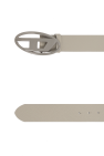 Diesel GREY Leather belt 'B-1DR'
