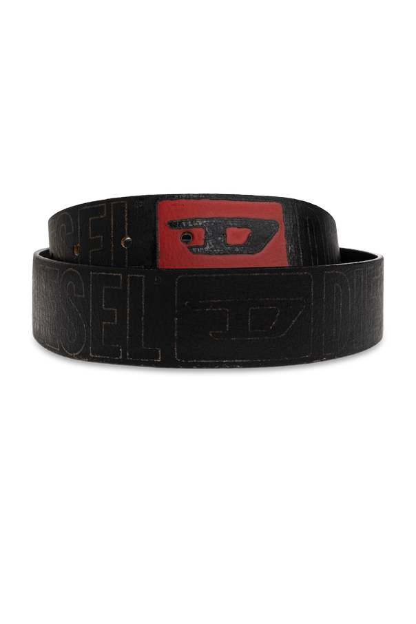 Diesel Leather belt ‘B-BISCOTTO OUTLINE’
