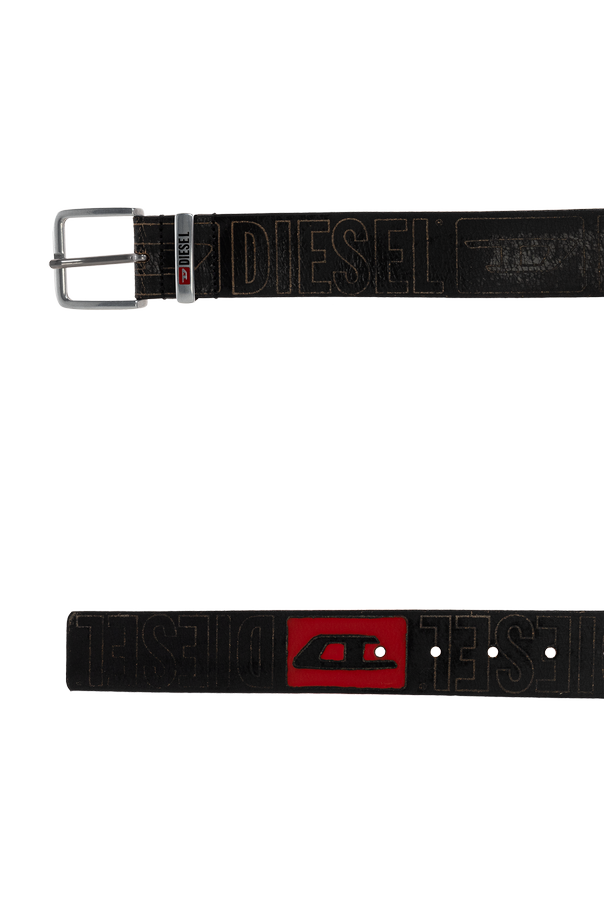 Diesel Leather belt ‘B-BISCOTTO OUTLINE’