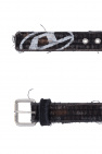 Diesel ‘B-D Destroy’ belt with vintage effect