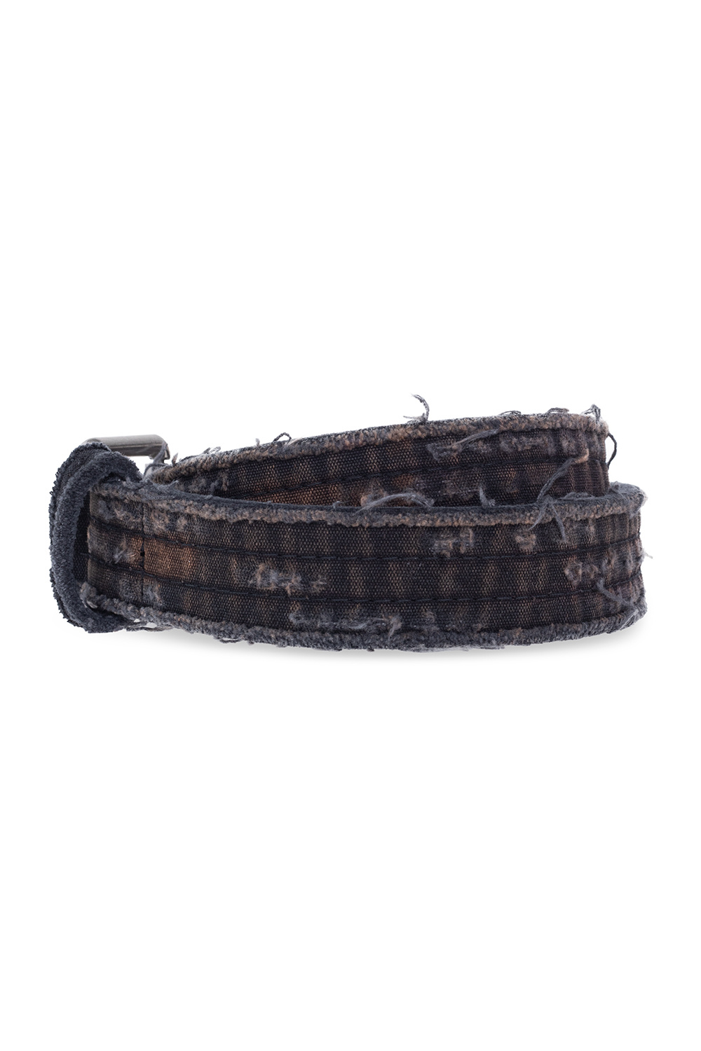 Diesel 'B-D DESTROY'  belt with vintage effect