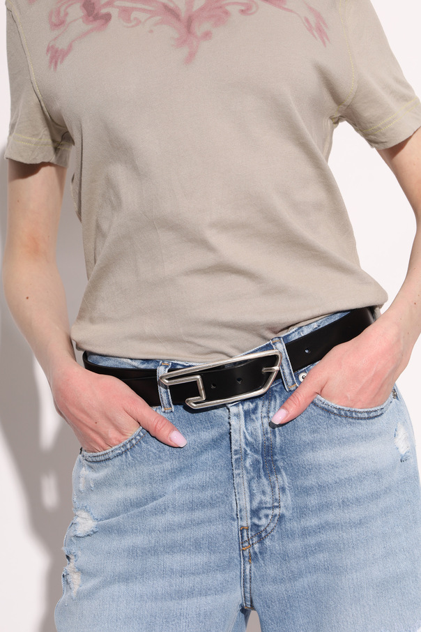 Diesel Leather belt `B-D LINE`