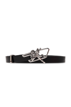 Leather belt ‘B-D LINE W ANGELl’