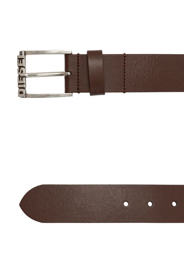 Diesel Leather belt with logo | Men's Accessories | Vitkac