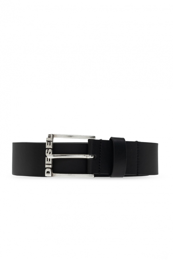 Diesel Leather belt with logo | Men's Accessories | Vitkac