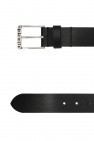 Diesel Leather belt with logo