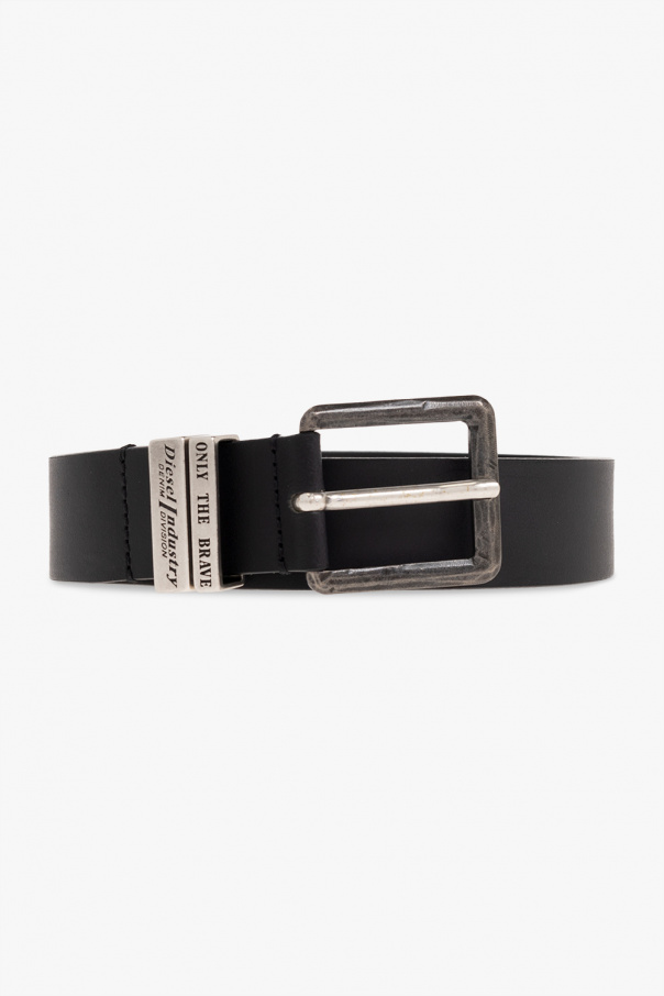 Diesel ‘GUARANTEE-A’ leather belt