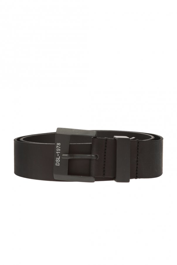 Diesel Leather belt with logo | Men's 