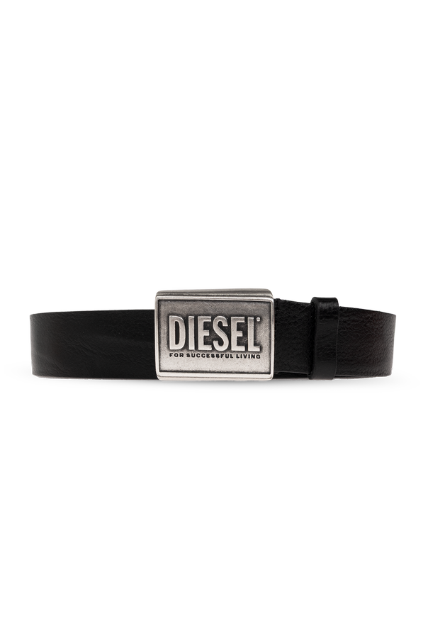 Leather belt ‘B-METAL BISCOTTO’ od Diesel