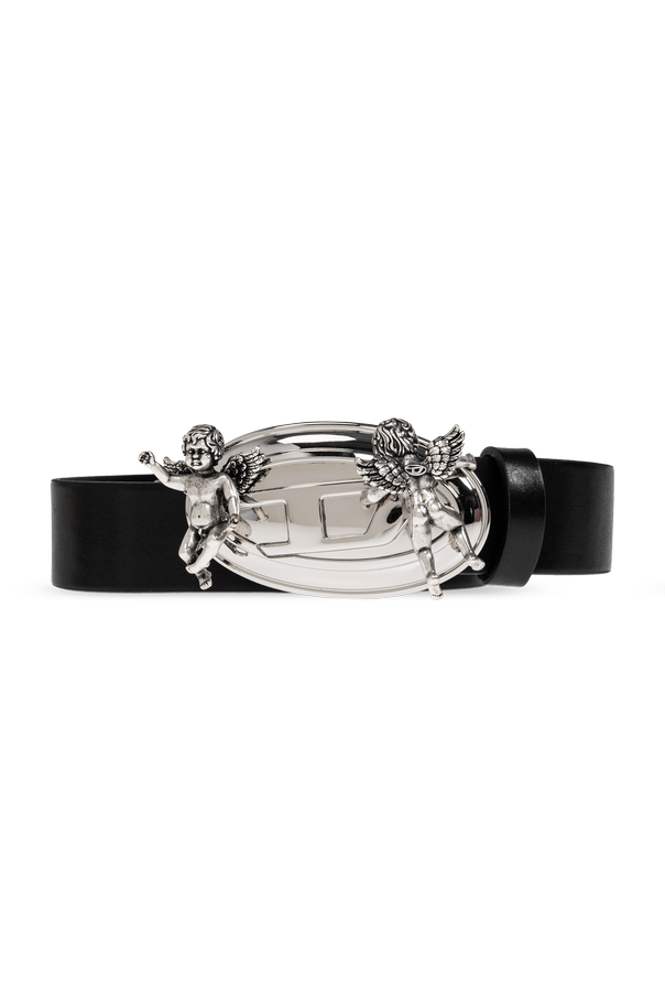 Leather belt ‘B-OVAL ANGELS’ od Diesel