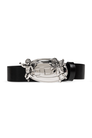 Leather belt ‘B-OVAL ANGELS’