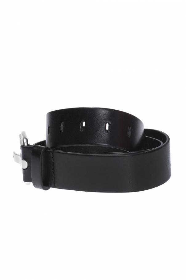 Diesel Leather belt with logo