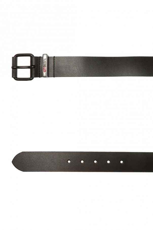 Diesel Leather belt with logo