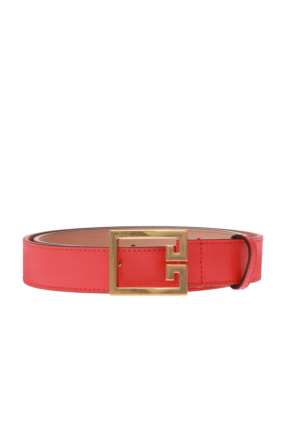 Red Leather belt Givenchy - Vitkac Singapore