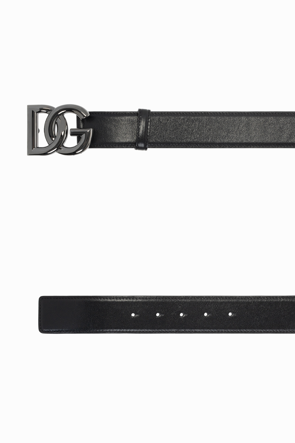 dolce Kristallen & GABBANA STILETTO HEELED MULES Leather belt with logo