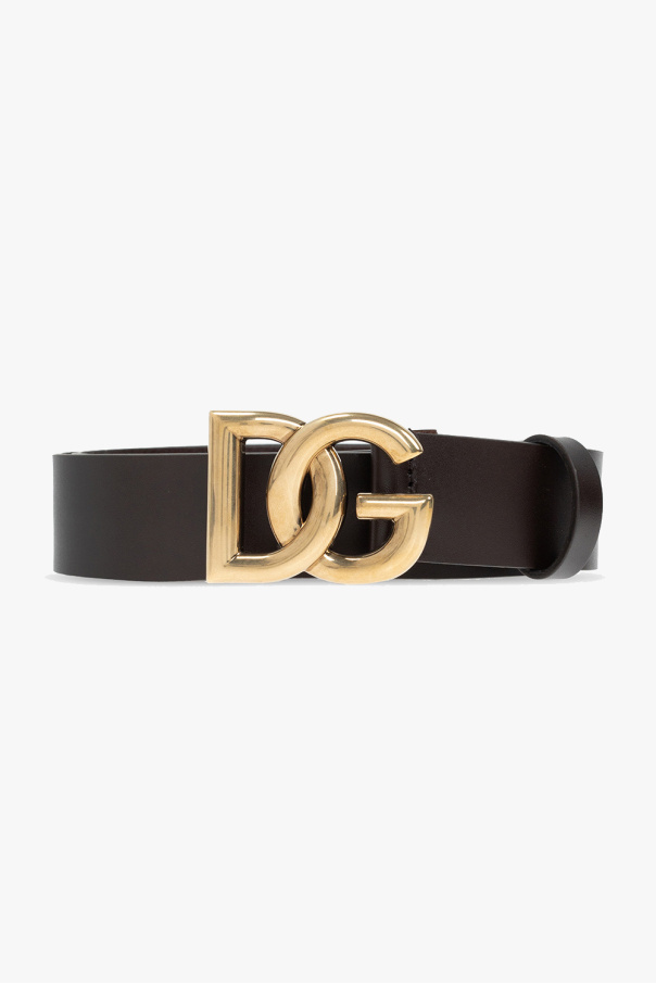 Dolce & Gabbana Kids tiger-print pleated skirt Leather belt