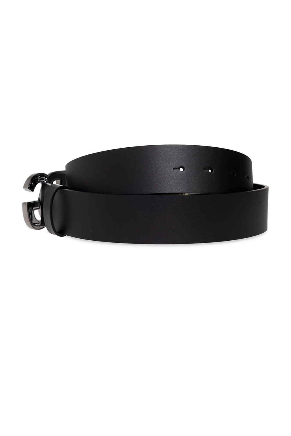 Dolce & Gabbana jacquard blade tie Leather belt with logo